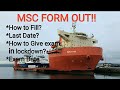 MSC Form for Merchant Navy(DNS).|Form link| |Must Check Description Box|