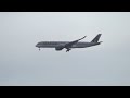 Historic First A350 Passenger Flight QR67 DOH-FRA Landing in Frankfurt, 15-Jan-2015