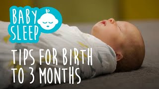 Tidur bayi: Tips untuk bayi baru lahir