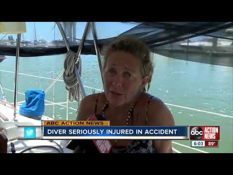 Diving accident leaves woman seriously injured