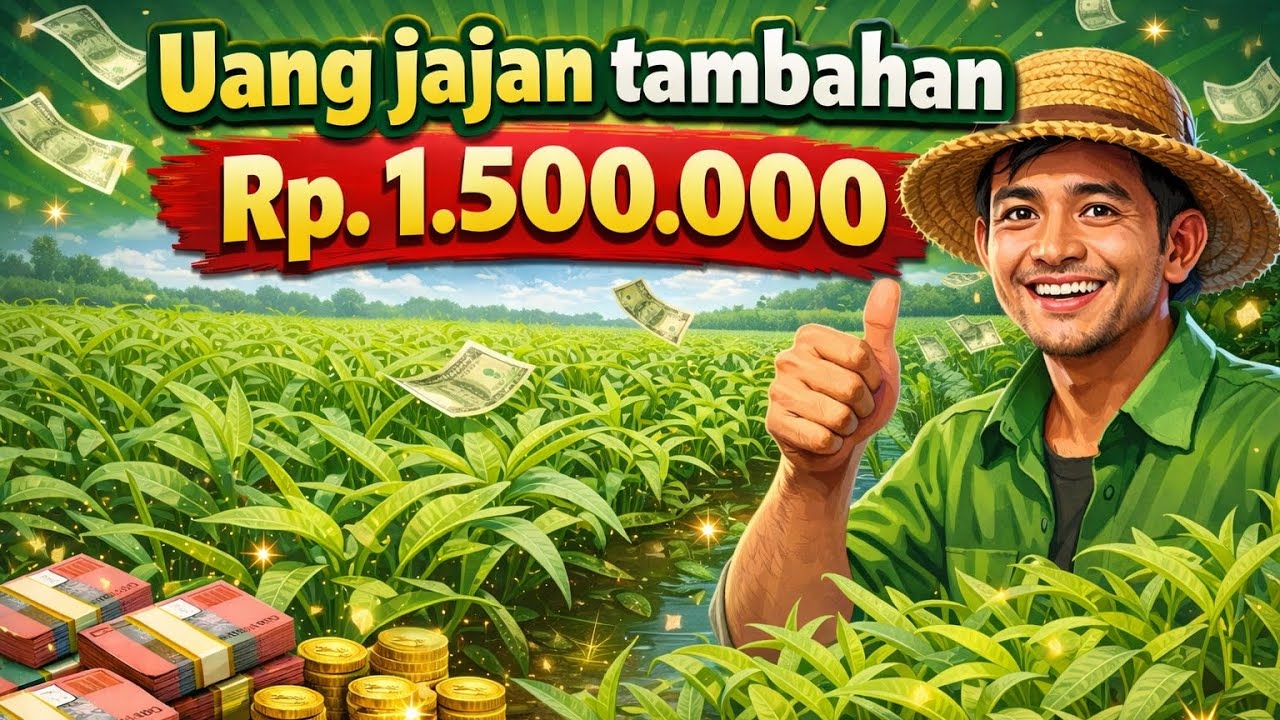 Cuma tanam kangkung dapatkan uang jajan tambahan Rp 1.5 juta per bulan