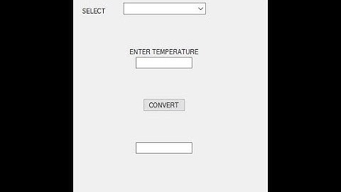 TEMPERATURE CONVERTER USING C#