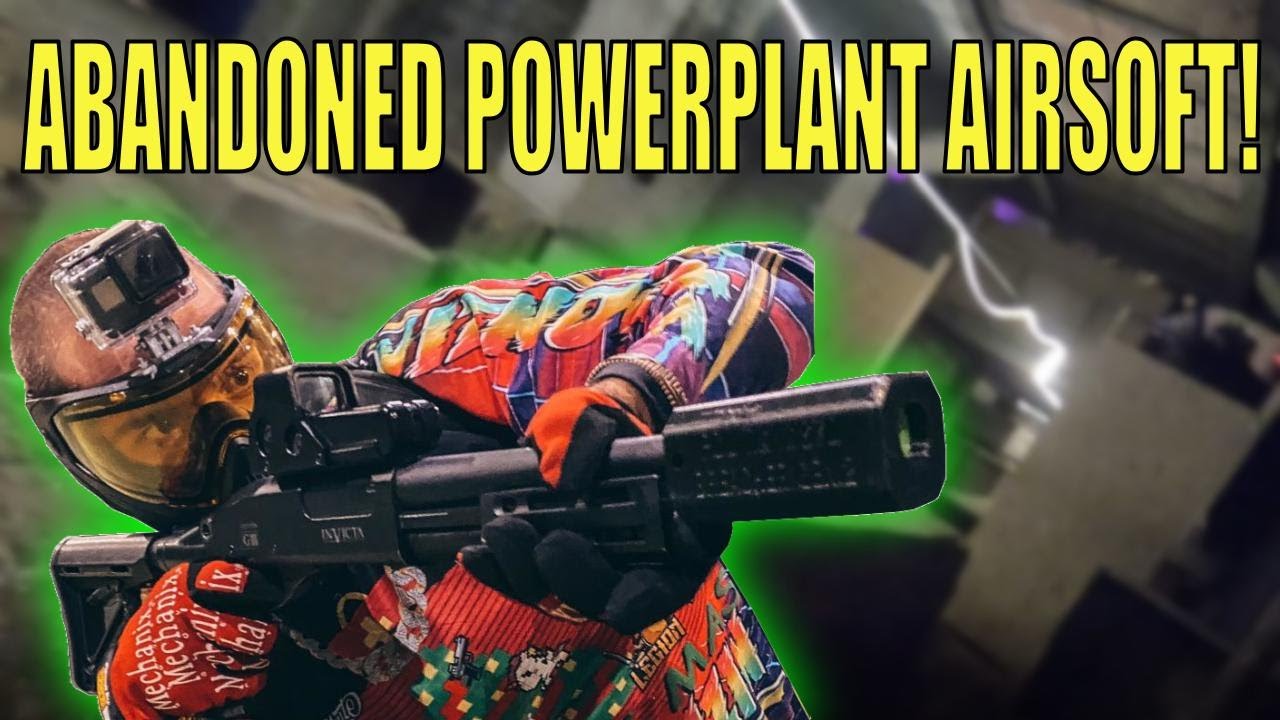 Airsoft in Abandoned Powerplant! SPEEDSOFT HPA SHOTGUN + M4 GAMEPLAY