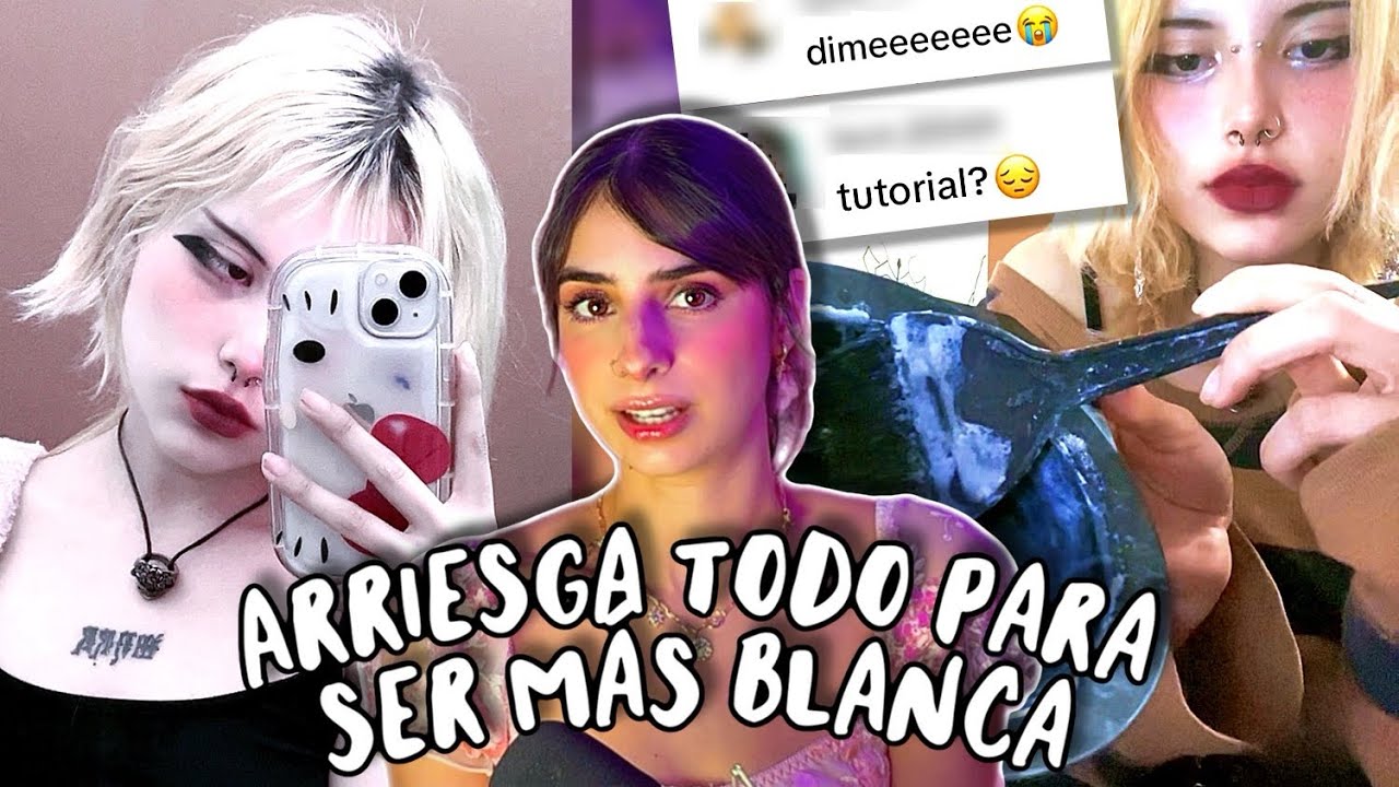 Se decolora la piel con productos para el cabello y lo comparte en TikTok