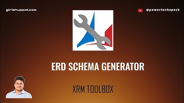 ERD Schema Generator tool in XRM Toolbox