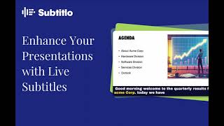 How Subtitlo Works: Live Subtitles for Presentations