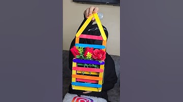 icecream Stick Craft idea For kids | Wall Hanging Craft Video #viralshort #shortsfeed #craft #shorts