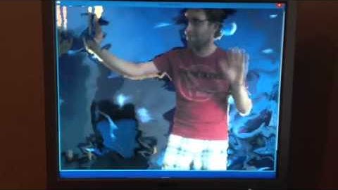 My first Kinect and OpenGL experiment: Water effect