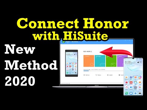 How to connect honor with HiSuite New method