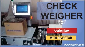 Check weigher for Carton box