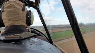 DHC-1 Chipmunk coming in to land RAF Wickenby