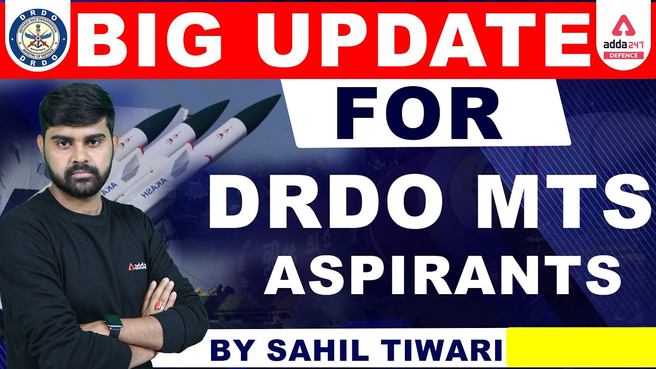 Big update for DRDO MTS Aspirants