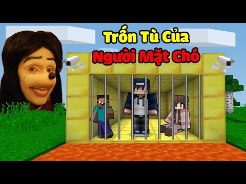bqThanh Thử Thách Vượt Ngục Nhà Tù Của NGƯỜI MẶT CHÓ Cùng Ốc Và Bé Noob Trong Minecraft