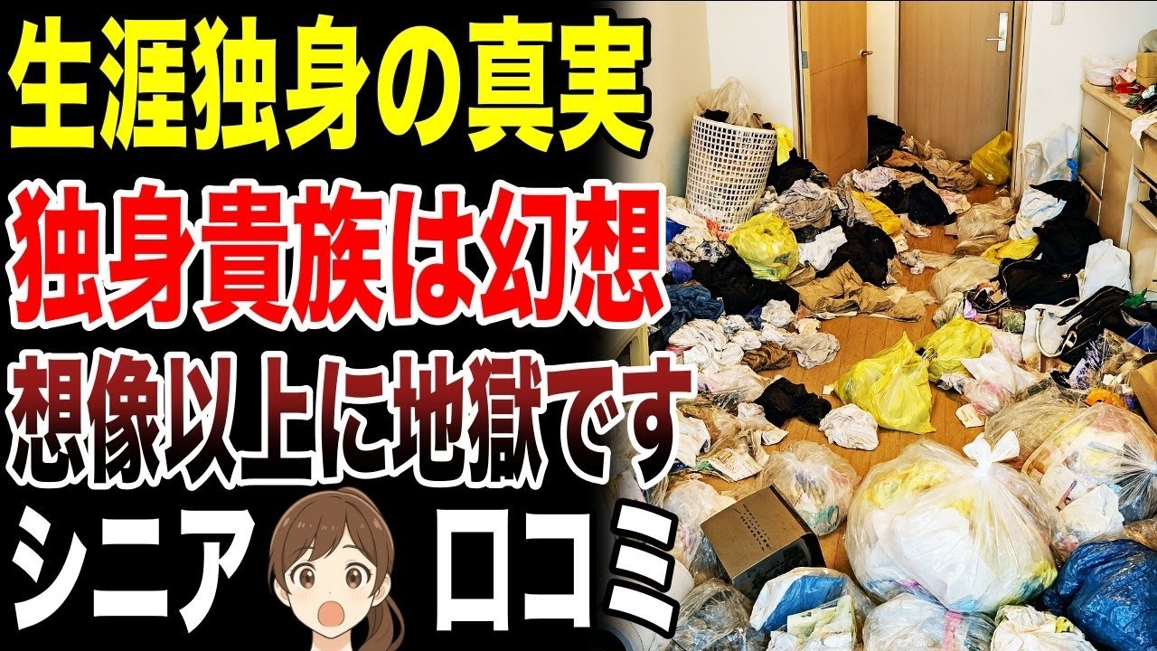 【老後の後悔】独身貴族は楽で自由は幻想？口コミ30選紹介します　#高齢者  #口コミ