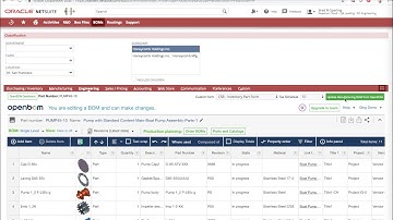 Integration OpenBOM - Oracle Netsuite - first video