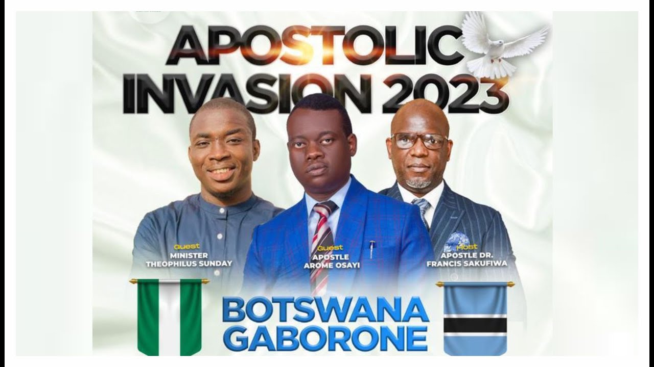 BOTSWANA APOSTOLIC INVASION WITH APOSTLE AROME OSAYI || DAY 1 EVENING ...