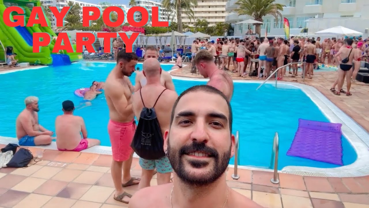 Bear Gay Pool Party During Maspalomas Pride 2024