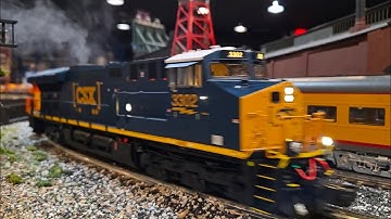 Lionel CSX ET44AH #3302 & Chessie System Heritage ES44AH #1973 pulling the Thanksgiving Train 2025