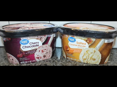 Great Value: Cherry Chocolate & Salted Caramel Blondie Ice Cream Review