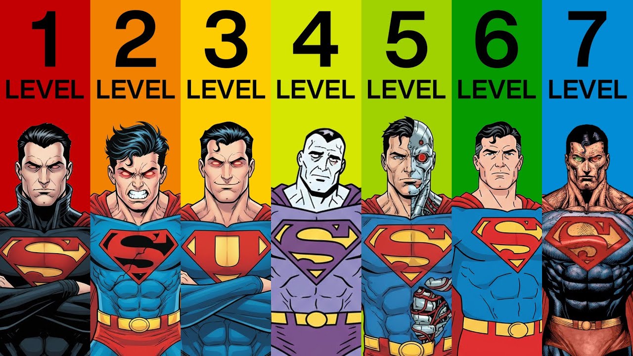 The 7 Levels of the Most Terrifying Superman Variants Explained