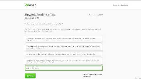 Upwork Readiness Test 2019 100%  1 Minute problem solve (5 out 5)