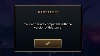 Your App Is Not Compatible With The Version Of This Game  #tft #gaming screenshot 3