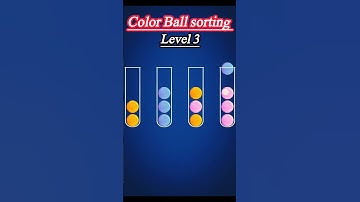 color Ball sorting level 3// #amazinggame #shortvideo #gaming #balloonrace