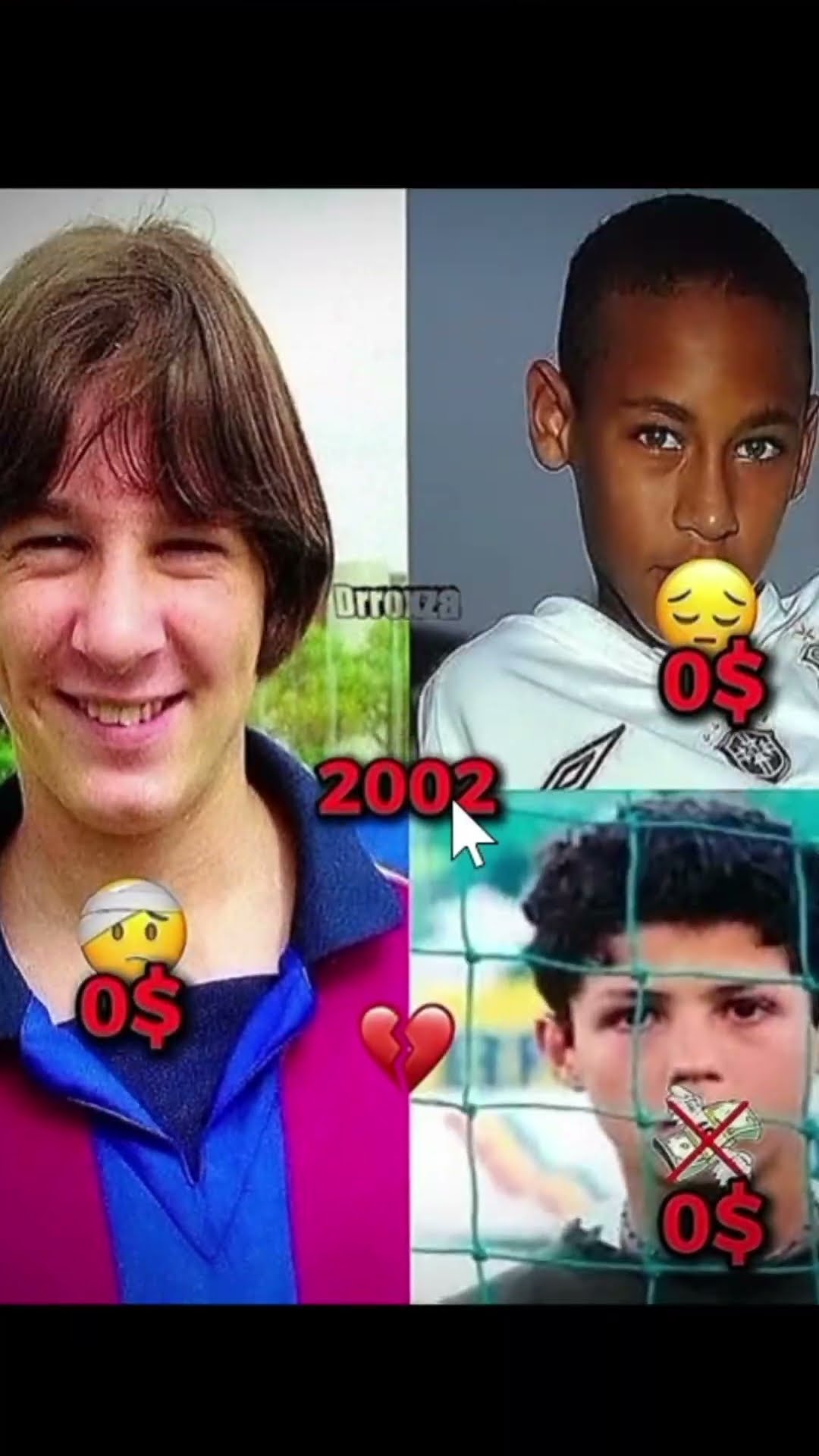 El valor de MESSI através de los años?