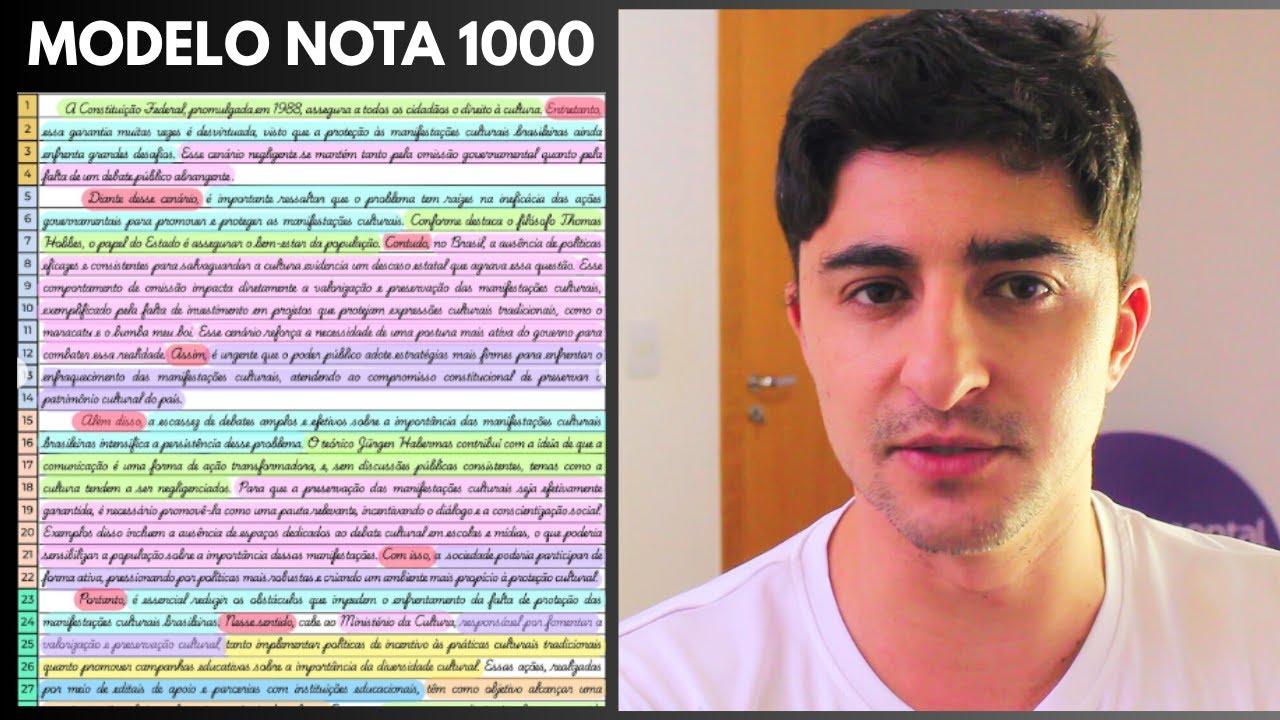 MEU MODELO PRONTO de REDAÇÃO NOTA 1000 para o ENEM 2025 - YouTube