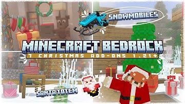 7 CHRISTMAS Addons 1.21+ MINECRAFT BE/PE 🎅🏼🎁🎄