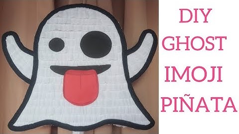 GHOST IMOJI PIÑATA HALLOWEEN | COMO HACER Víspera de Todos los Santos | Easy piñata| HOW TO MAKE