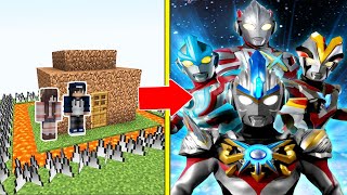 SIÊU NHÂN ĐIỆN QUANG Tấn Công Nhà Được Bảo Vệ Bởi bqThanh và Ốc Trong Minecraft (ULTRAMAN)