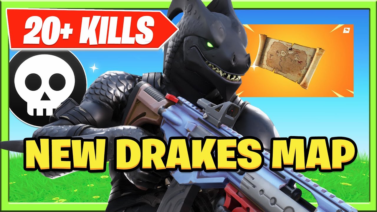 Fortnite Drakes Map New Update Treasure Chests Fortnite Squad Random Fill 20+ Elims
