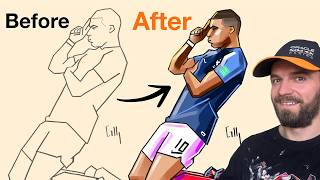 How To Paint Kylian Mbappé in Procreate | Simple Tutorial