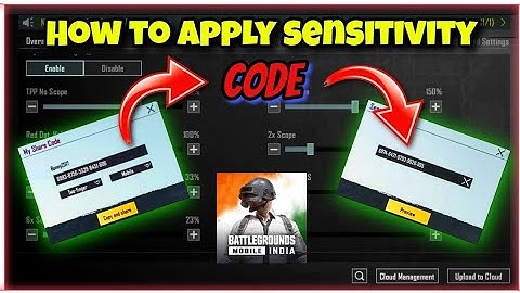 Sensitivity Code Kaise Dale BGMI me | How To Copy/Paste Sensitivity Code In Bgmi 2023