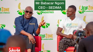 MR. Babacar Ngom à la ferme JEUFZONE-Partage d’Experience avec Les jeunes Fermiers et Etudiants-