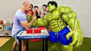 Monster Hulk Vs Professional Arm Wrestlers Superhero Episode 2