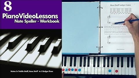 Note Speller for Piano Lesson 8:  Ledger Lines in Bass Staff | Free Piano Lessons