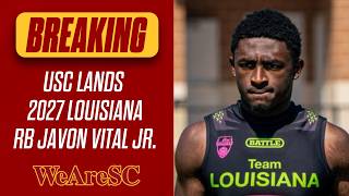 Celebrity WeAreSC Breakdown: Three-star 2027 Louisiana RB Javon Vital Jr. commits to USC football Wealth