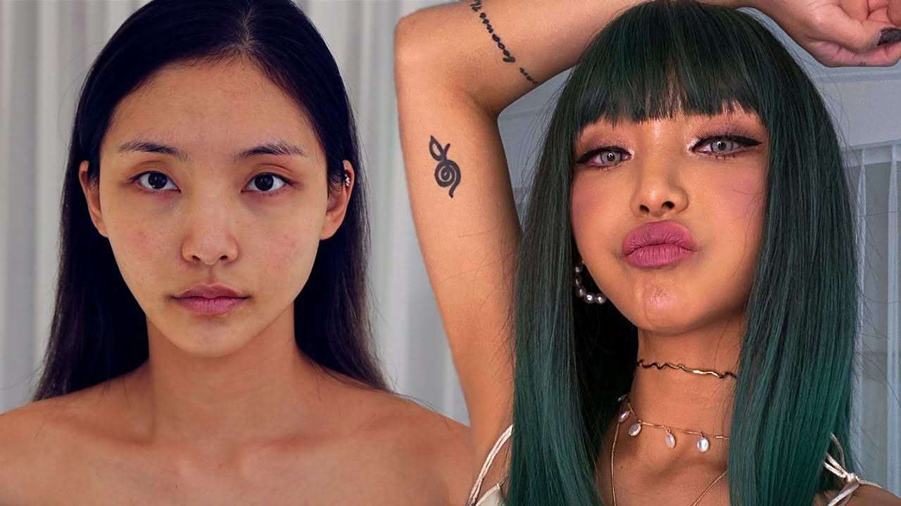 🥑 아보카도 메이크업.. 이라고 하면 될까?     #korean girl ✨  #avocado makeup🥑 /jella 젤라