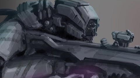 Robot Concept: Enforcer [speedpaint] - Scifi Character Design