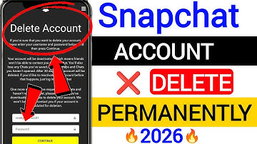 Snapchat Account Permanently Delete Kaise Kare (Mobile से 2026) 🔥