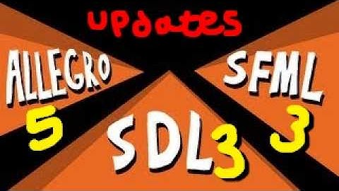 Comparing the latest versions of SFML, SDL, and Allegro