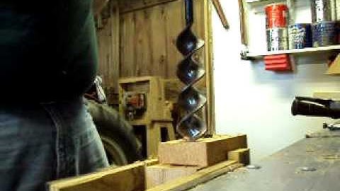 Timber Frame - Barn Auger Restoration - a video tutorial from Old Sneelock