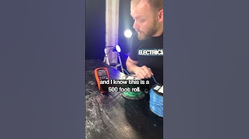 Electrician Hack - How to find out how much wire is on a reel