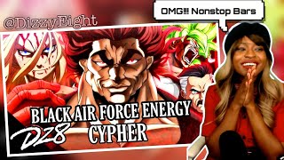 BLACK AIR FORCE ENERGY ANIME CYPHER | Reaction @DizzyEight