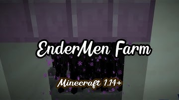 Minecraft 1.14 | Easy Endermen Farm | Tutorial