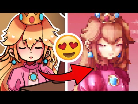 I gave Princess Peach a GLOW UP