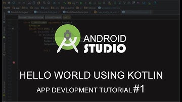 How to write hello world on android studio using kotlin