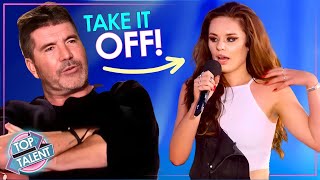 Simon Cowell Makes a Teen Girl Take Off Her Makeup and Then...